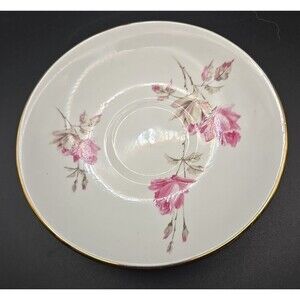Crown Staffordshire Saucer Fine Bone China  Pink Roses